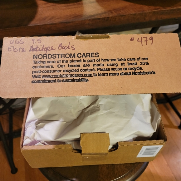 Ugg Elora Suede Leather Heeled Ankle Boots in Antelope. Wrap around Straps #479 - Picture 12 of 12